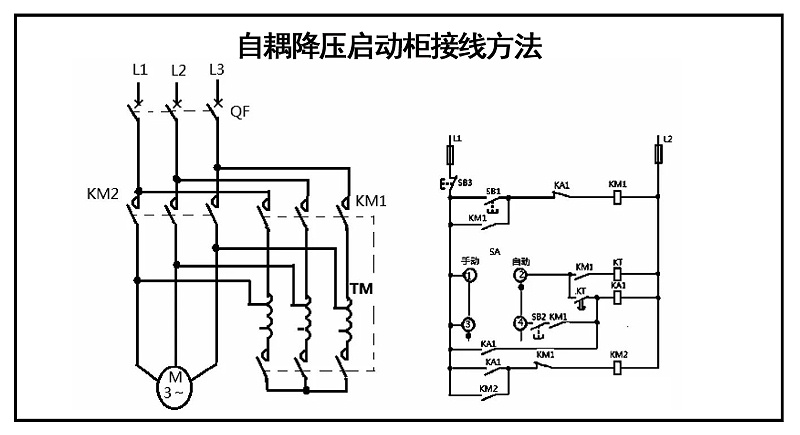 自耦降壓啟動柜接線方法